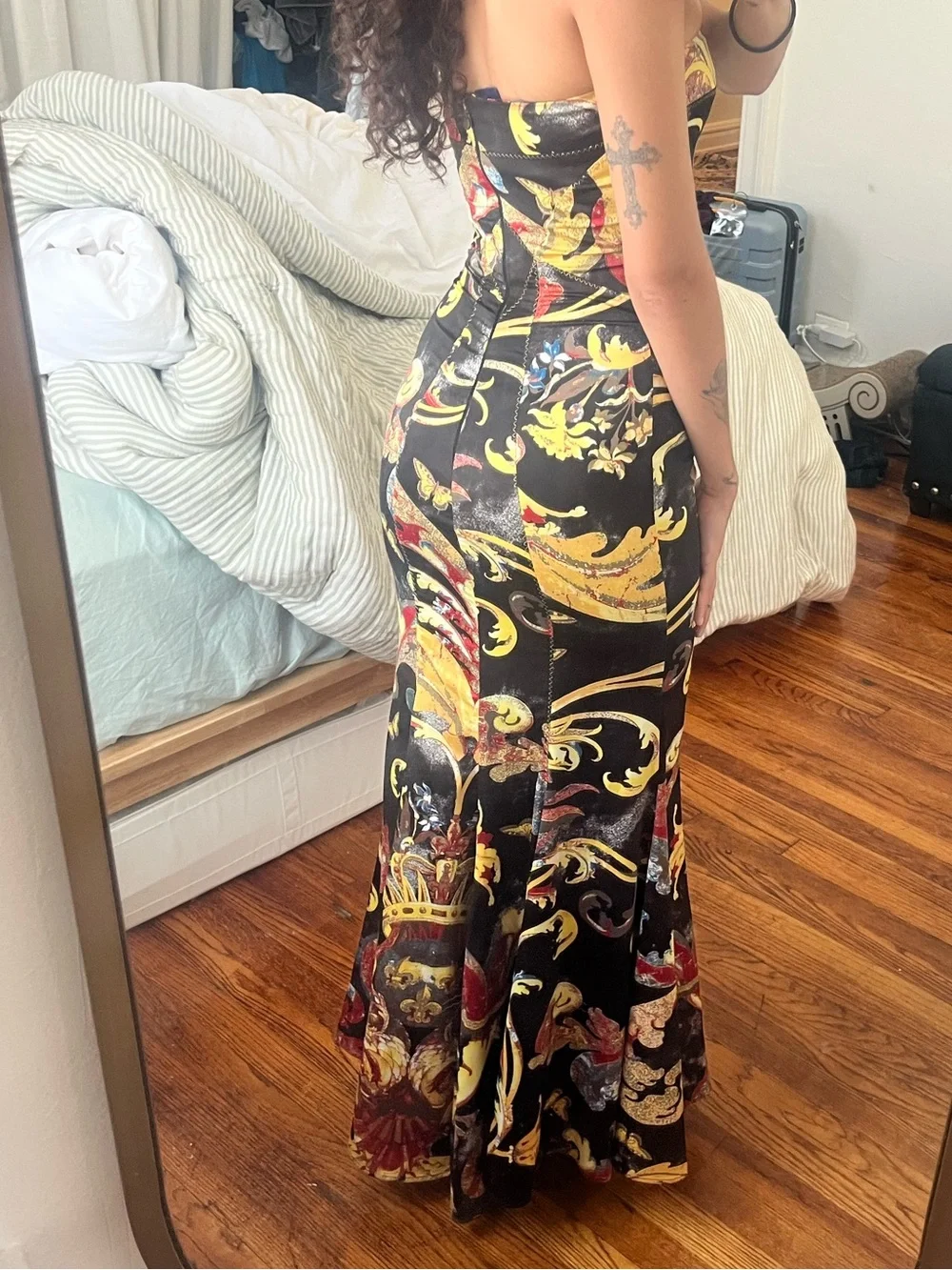 Roberto Cavalli strapless maxi